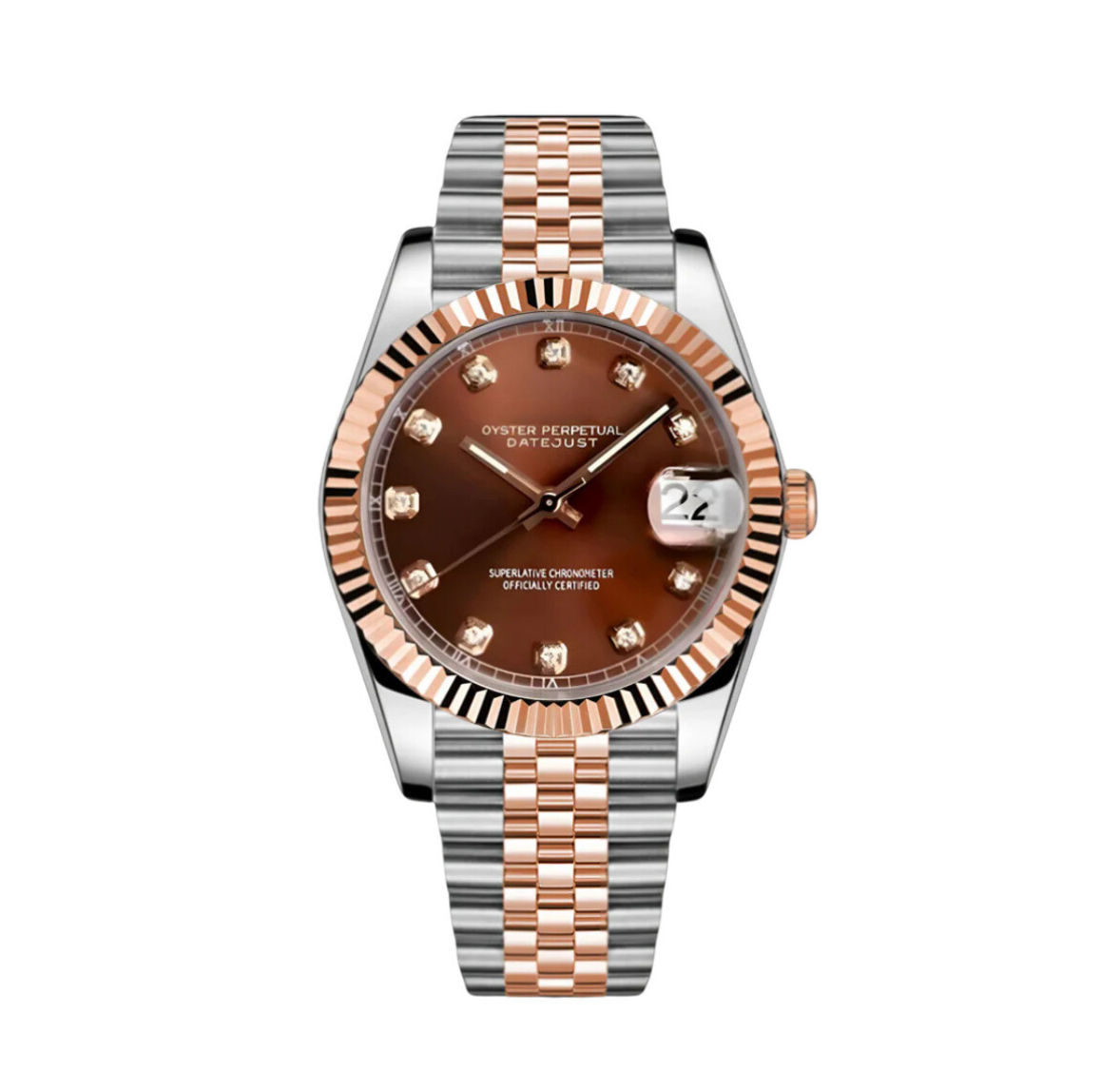 DATEJUST MOD (BICOLORE CIOCCOLATO)